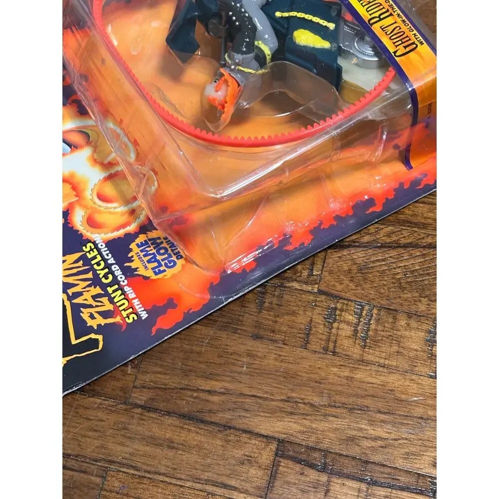 ToyBiz Marvel Comics Ghost Rider Flamin' Stunt Cycle Ghost Fire 1995 Figure New